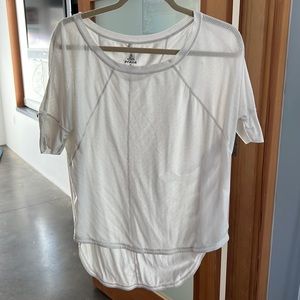 Sheer PrAna short sleeve.